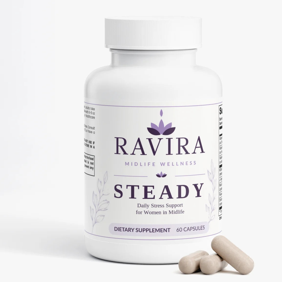 Ravira STEADY bottle with capsules