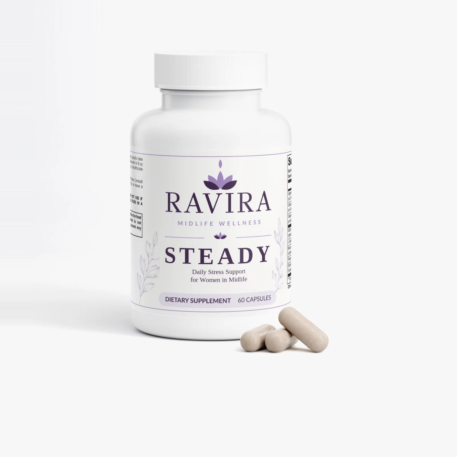 Ravira STEADY bottle with capsules